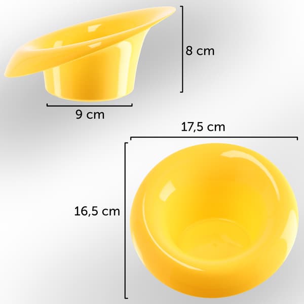 KADAX Urtepotteskjuler til Kompositioner Dekorationer Ikebana Base Gul 9cm