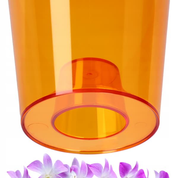 KADAX Blomkruka Orkidé Planter Plast Planter Orange 12cm