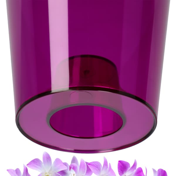KADAX Urtepotte Orkidé Planter Plastik Blomster 12 cm Lilla