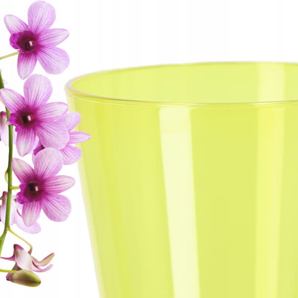 KADAX Urtepotte Orkidé Planter Plastik Urtepotte Gul Massiv 12cm