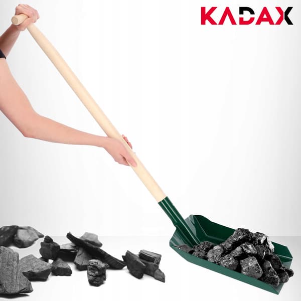 KADAX Spade för aska, kol, ugn, fin sand, spannmål, säd 120 cm metall stark