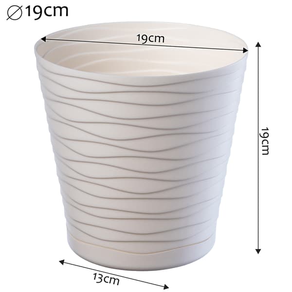 KADAX Urtepotte 19 cm Låg med Stativ Plastik Blomsterstativ