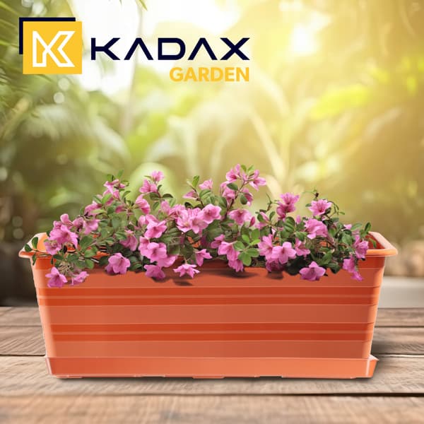 KADAX Balkonkasse 40 cm Urtepotte Urtepottestativ Balkon Blomsterstativ