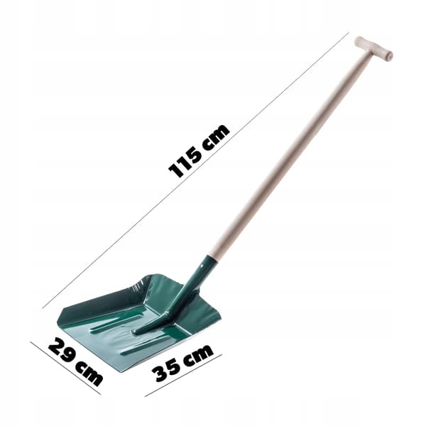KADAX Spade för kol, sand, aska, stark spisspade i metall 115 cm