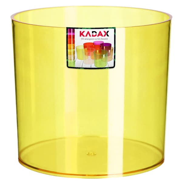 KADAX Urtepotte Rund Plastik Plantepotte 12,5 cm Gul