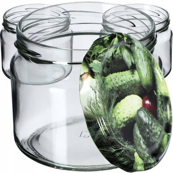 KADAX Sonka purkit 330ml 10kpl 82mm + kannet "Kurkkuja"