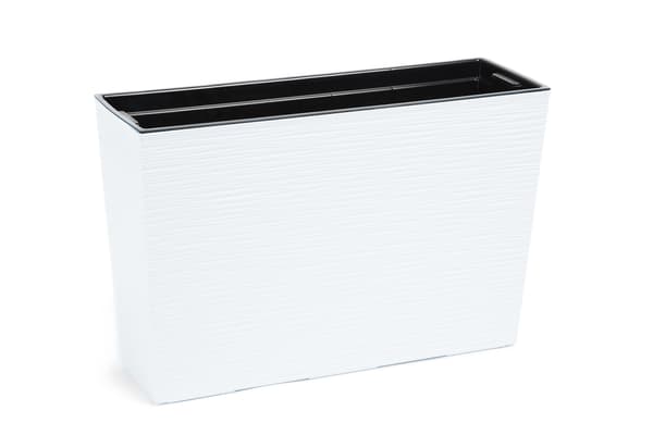 KADAX Blomkruka Blomkruka hög + Insats 19x56cm Vit Terrassträdgård
