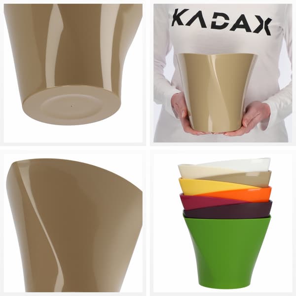KADAX Urtepotteskjuler 19 cm Til Blomster Asymmetrisk Beige Til Stuen