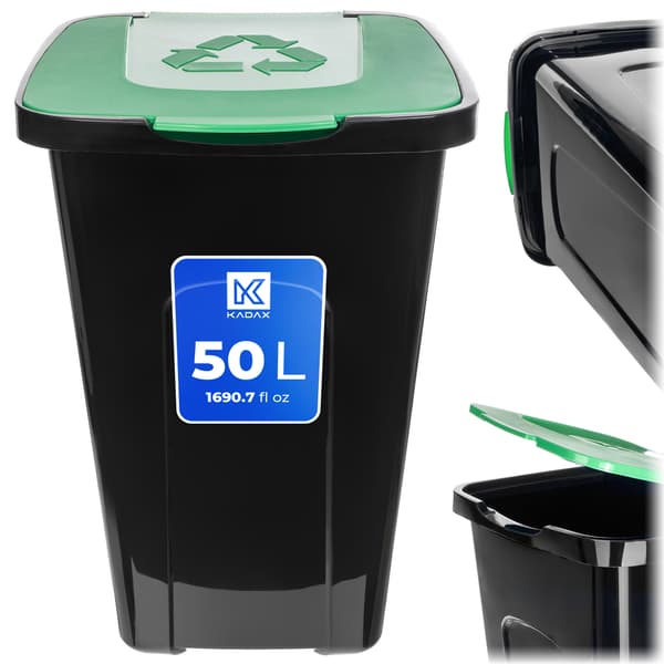 KADAX Jäteastia 50L Vihreä Lasi