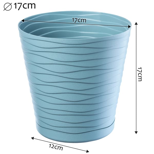 KADAX Urtepotte 17 cm Låg med Stativ Plastik Blomsterstativ