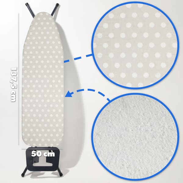 KADAX Strykbrädeöverdrag 140x50 cm Prickresistent