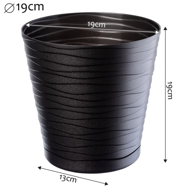 KADAX Urtepotte 19 cm Låg med Stativ Plastik Blomsterstativ