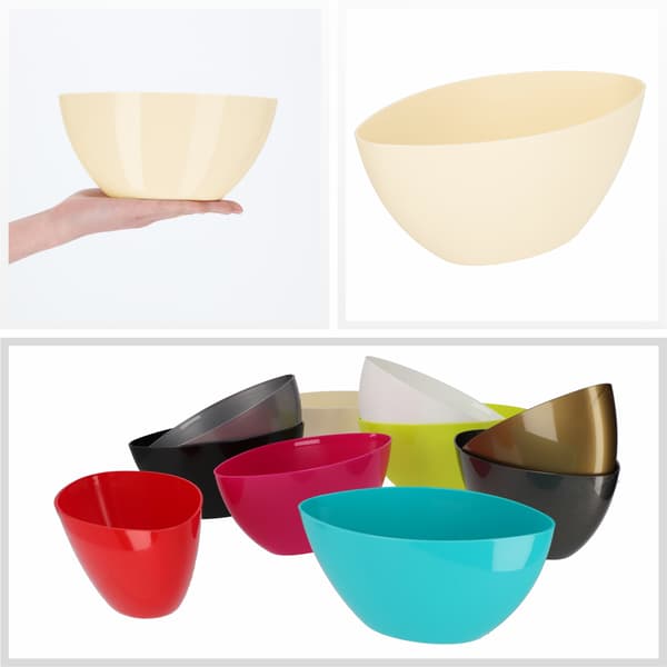 KADAX Urtepotte 21 cm Oval Plastik Urtepottedæksel Ecru