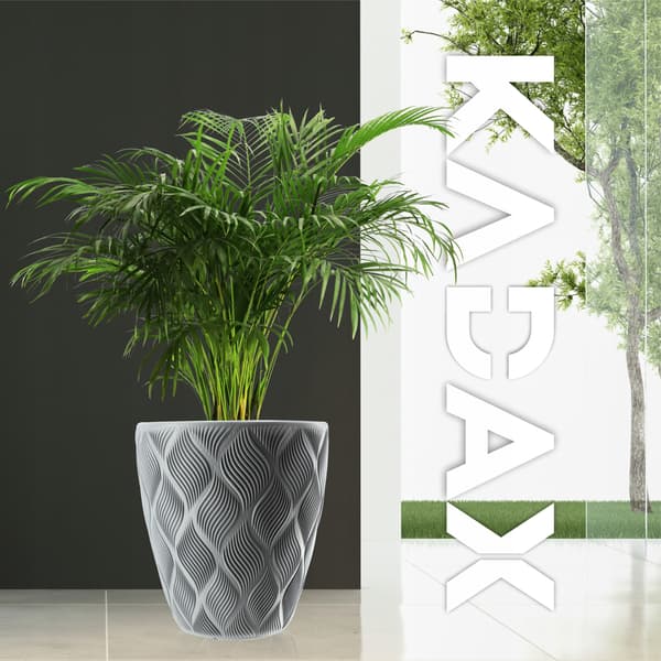 KADAX Urtepotte med Indsats 32cm Urtepottedæksel Plast Høj