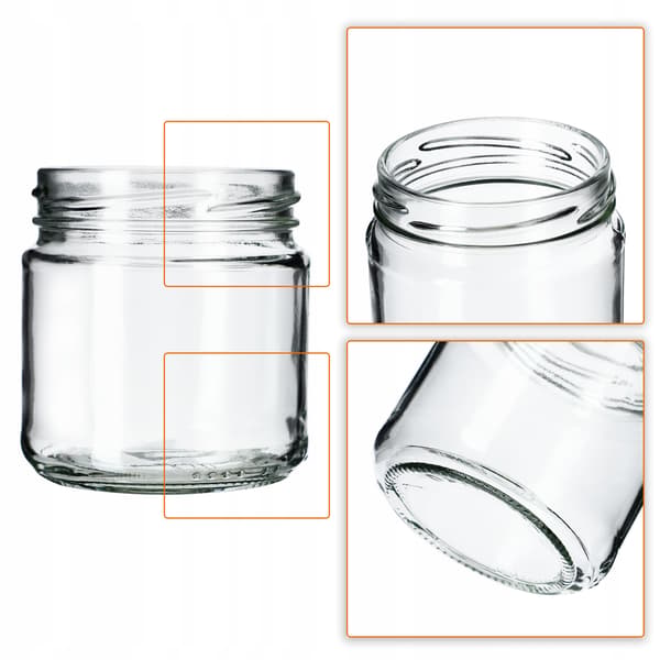 KADAX 50-pack burkar 200 ml burkar för honung, sylt, marmelad, glas Fi 66