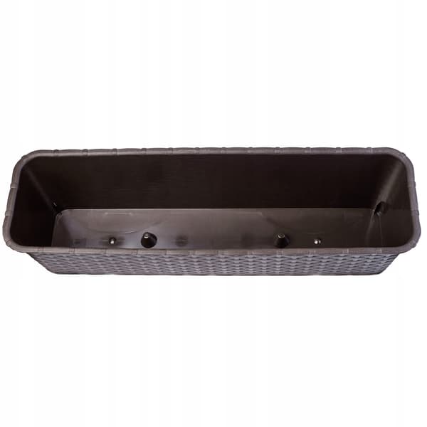 KADAX Balkonkasse 60 cm Urtepotte Urtepotte Balkon Brun