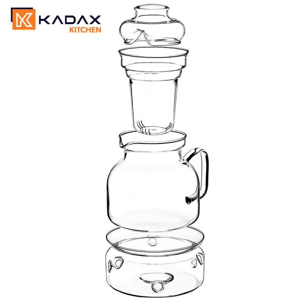 KADAX Värmebeständig glaskanna med teinfuser och värmeelement 1,5 l