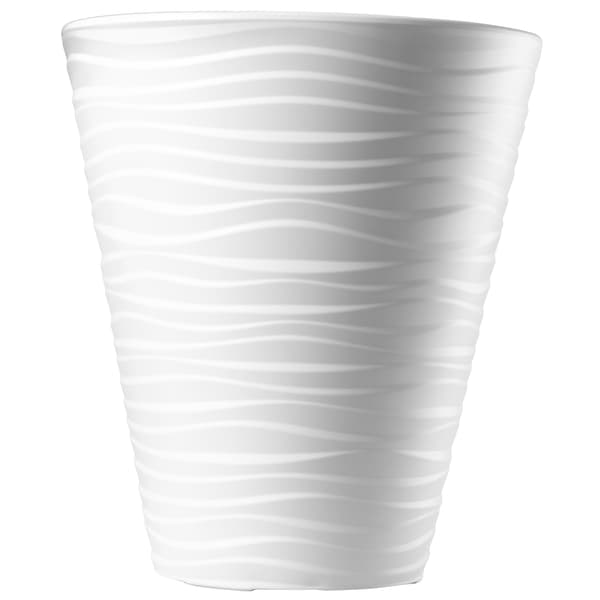 KADAX Urtepotte 40cm Låg med Indsats Urtepotte Hvid Plastik