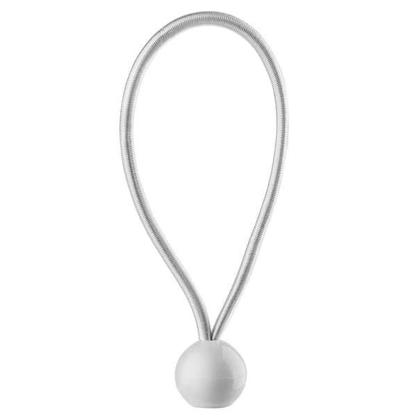 KADAX Elastinen kumi pallolla 15 cm, valkoinen