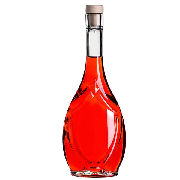 KADAX Icona Glasflaska 500 ml 0,5L Vinflaskor 10 st + Kork
