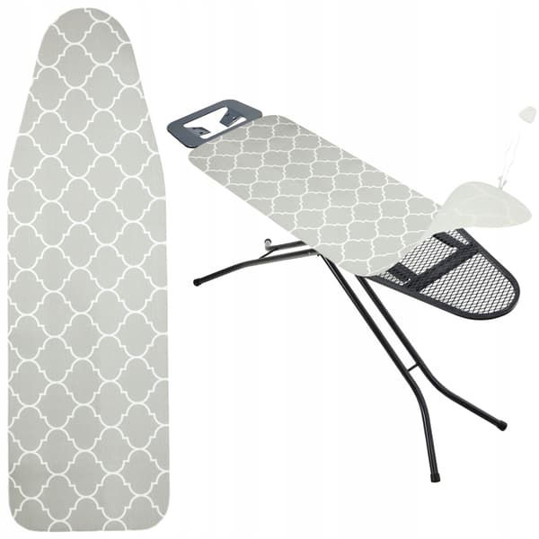 KADAX Strykbrädeöverdrag 144x44 cm Stretchbrädeöverdrag Grå