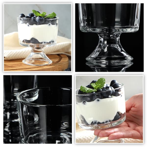KADAX Glass- och dessertkoppar 290 ml Glasskoppar Set med 12