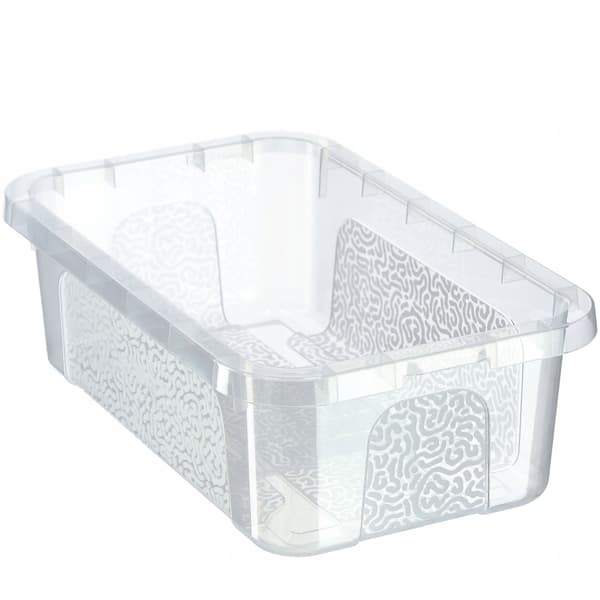 KADAX 4,5L plastbehållare med lock, transparent, låsbar, organizerbox