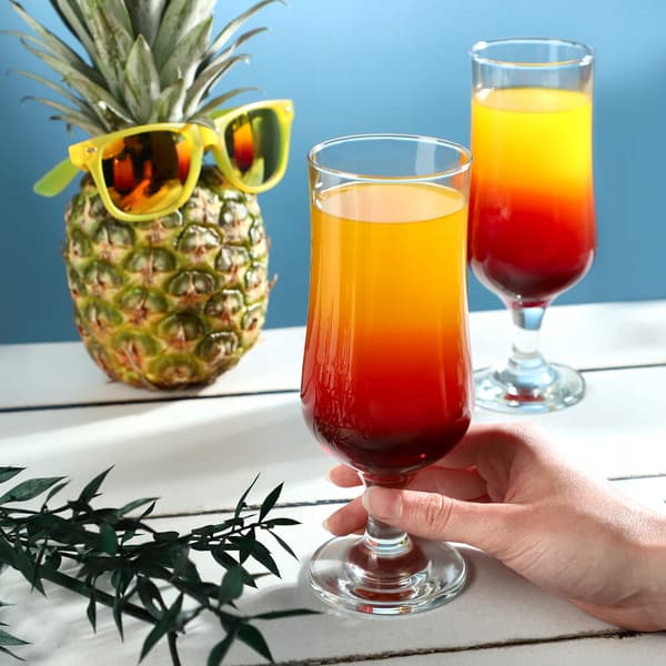 KADAX Glas til Drinks, Cocktails, Drikkevarer, Øl, Vand, 370ml, Sæt med 6