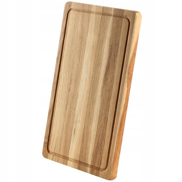KADAX Træskærebræt til Køkken 40x24cm til Servering, Massiv Eg