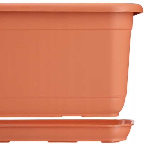 KADAX Blomkruksställ 80 cm Rektangulärt Plast Terrakottabricka