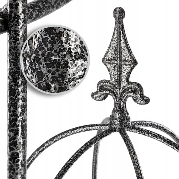 KADAX Pergola-puutarhatuki kukille ja kasveille metallinen kukkaterassi 80 cm