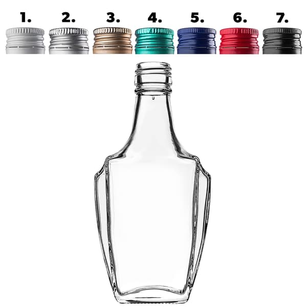 KADAX Glasflaska Glasflaskor 250 ml För Likör Vin Vodka Kapsyler 10st