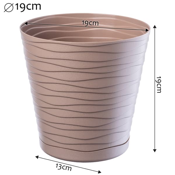 KADAX Blomkruka 19 cm Lock med Stativ Plast Blomställ