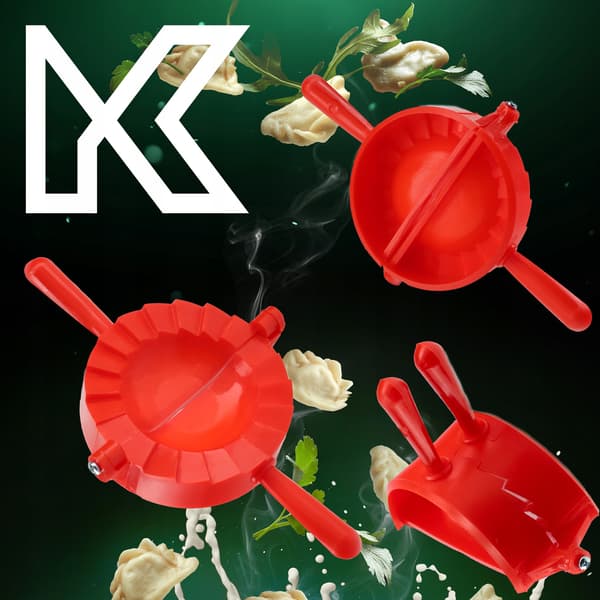 KADAX Dumplingform, Dumplingskärare, Dumplingmaskin, Form, 2 st.