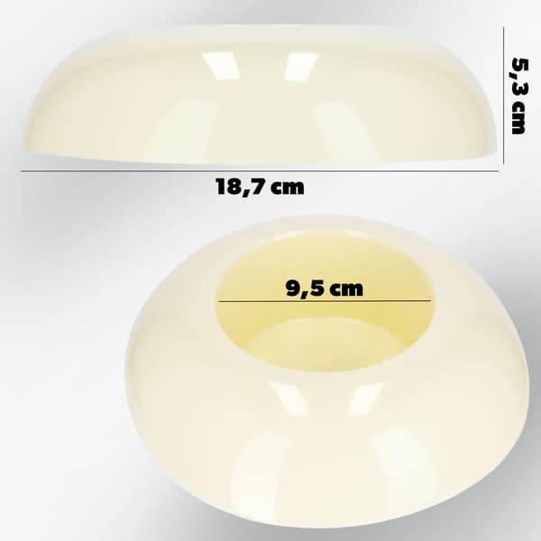 KADAX Urtepotteskjuler til Arrangementer Kompositioner Midterstykke Ikebana Base Creme 9,5cm