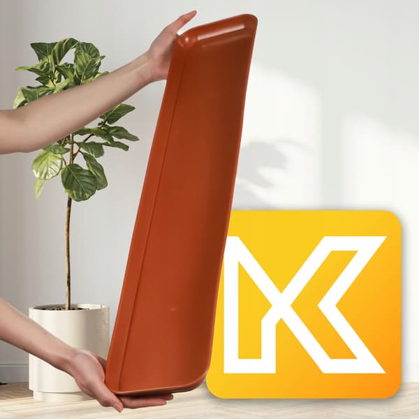KADAX Blomkruksställ 80 cm Rektangulärt Plast Terrakottabricka