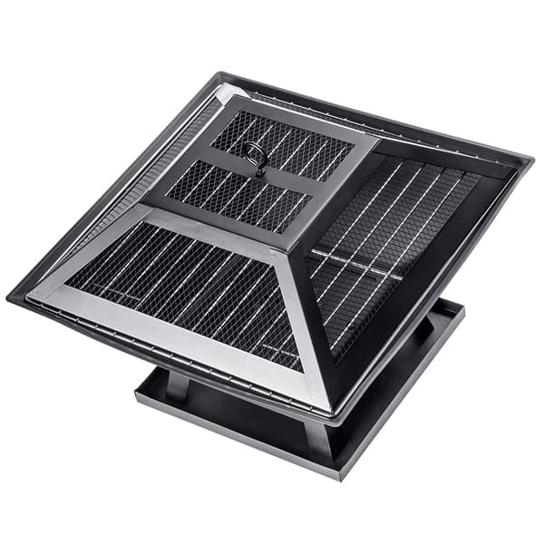 KADAX Havekulgrill, Bålplads, Grill med Ristdæksel, 46 cm