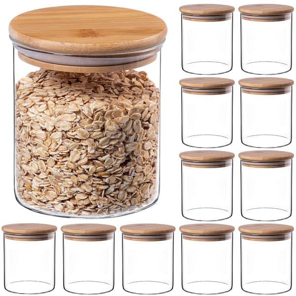 KADAX Madbeholder Pasta Glas Krydderikrukke med Låg 800 ml