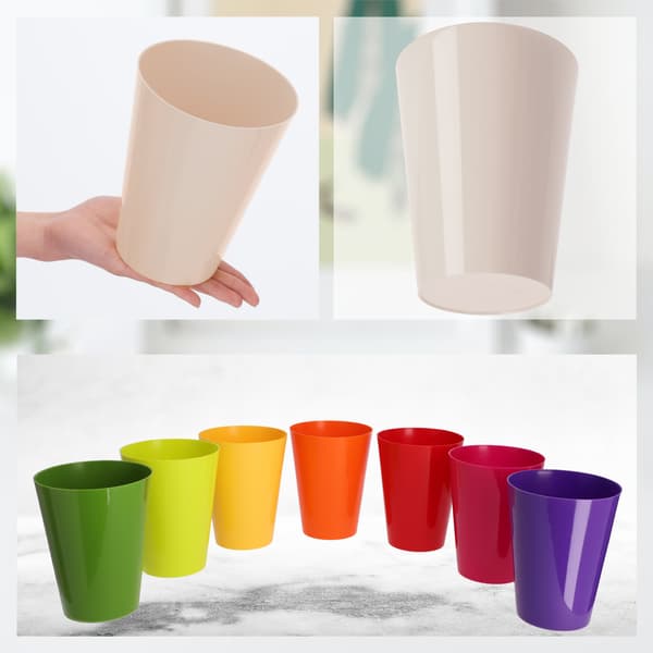 KADAX Urtepotteskjuler til Orkideer, Plastikplanter, Creme, 13 cm
