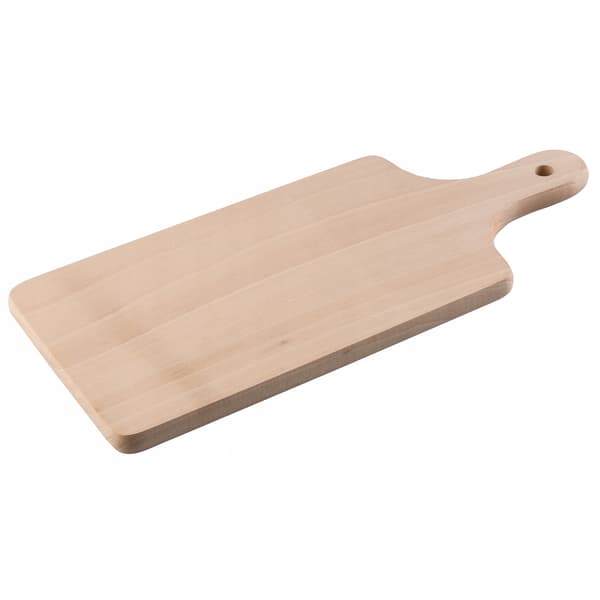 KADAX Traditionelt Træskærebræt til Køkken med Håndtag 28x17,5 cm Bøg