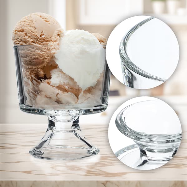 KADAX Glass- och dessertkoppar 290 ml Glasskoppar Set med 12
