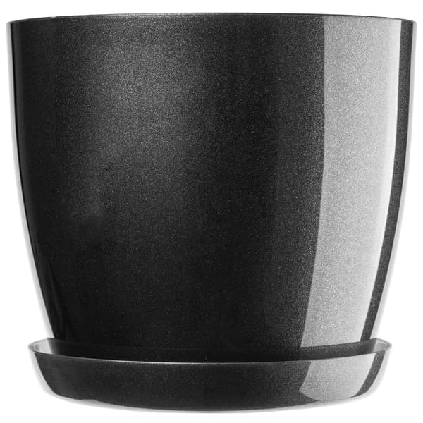 KADAX Urtepotte med Stativ Plastiklåg Urtepotte 18cm Grafit Kadax