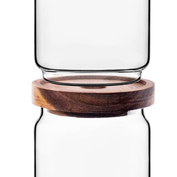 KADAX Glasbehållare för kryddor och örter med lock, burk 450ml