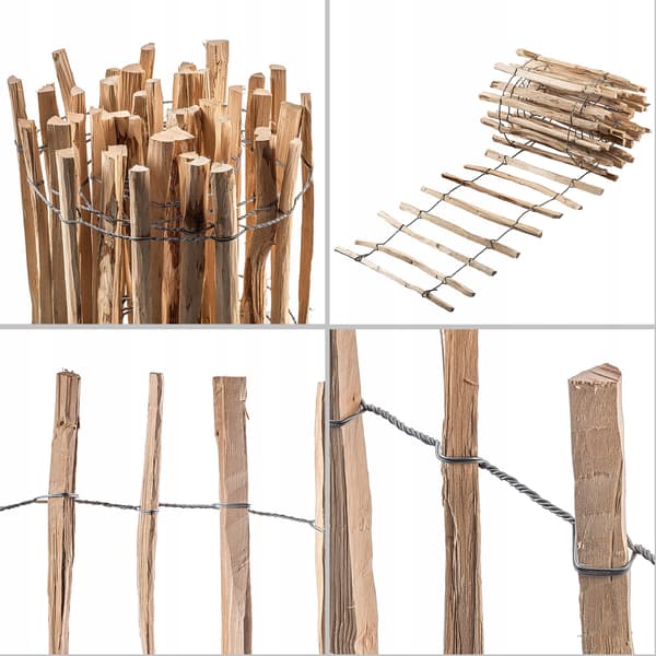 KADAX Hasselnøddehegn Oprullbart Beskyttende Havehegn 500x60 7-9cm