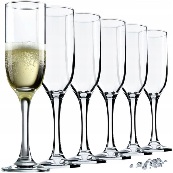 KADAX Champagne Prosecco Vinglas 210 ml Sæt med 6 glas