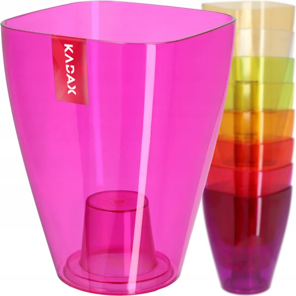 KADAX Urtepotte Orkidé Planter Plastik Urtepotte Lyserød Massiv 13cm