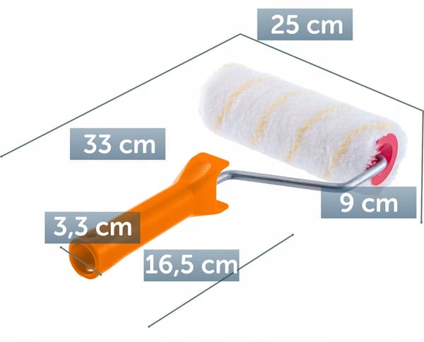 KADAX Maalitela 20 cm Seinien Maalaus Kahvatela Kahvalla