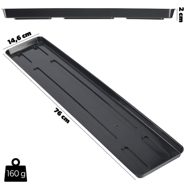 KADAX Urtepottestativ 80cm Balkonkasse Plastbakke