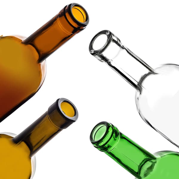 KADAX 10 st glasflaskor för vin 750 ml 0,75 l Bordeauxviner likörer alkohol