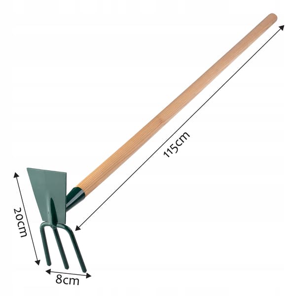KADAX Havehakke Til Gravning Graver Med Gaffel 8cm Krog 115cm